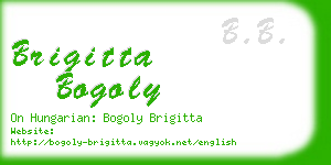 brigitta bogoly business card